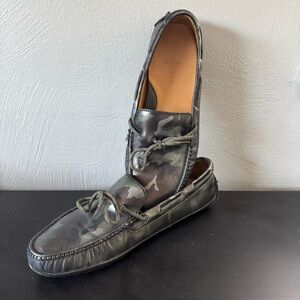 Cole Haan Black and Gray Camouflage Men's Loafers